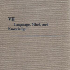 خرید و دانلود نسخه کامل کتاب Language, Mind, and Knowledge