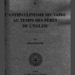 خرید و دانلود نسخه کامل کتاب L’antipaulinisme sectaire au temps des pères de l’Eglise