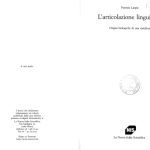 خرید و دانلود نسخه کامل کتاب L’articolazione linguistica. Origini biologiche di una metafora