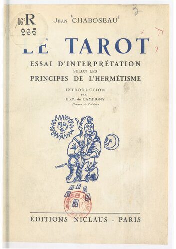 خرید و دانلود نسخه کامل کتاب Le Tarot: Essai D’Interprétation Selon Les Principes de L’Hermétisme_68e2d83174f6b.jpeg خرید و دانلود نسخه کامل کتاب Le Tarot: Essai D’Interprétation Selon Les Principes de L’Hermétisme