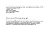 خرید و دانلود نسخه کامل کتاب Lenin’s Electoral Strategy from 1907 to the October Revolution of 1917: The Ballot, the Streets—or Both