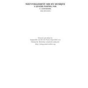 خرید و دانلود نسخه کامل کتاب Les cent cinqvante pseaumes de David nouvellement mis en musique a quatre parties / Goudimel’s Genevan Psalms