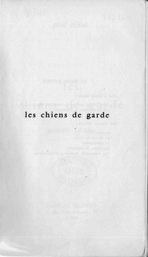 خرید و دانلود نسخه کامل کتاب Les Chiens de garde_68fe69f1b65e8.jpeg خرید و دانلود نسخه کامل کتاب Les Chiens de garde