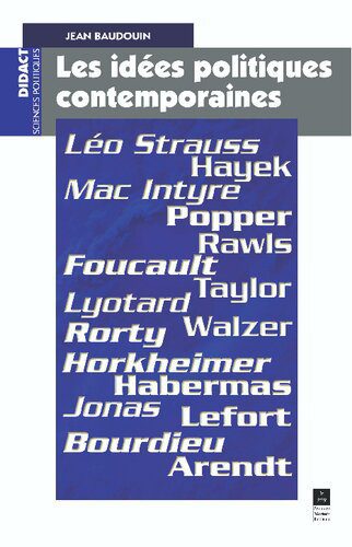 خرید و دانلود نسخه کامل کتاب Les idées politiques contemporaines_68e6b12145321.jpeg خرید و دانلود نسخه کامل کتاب Les idées politiques contemporaines