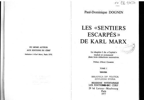خرید و دانلود نسخه کامل کتاب Les “sentiers escarpés” de Karl Marx. Tome I (Textes)_68e41295e2e42.jpeg خرید و دانلود نسخه کامل کتاب Les “sentiers escarpés” de Karl Marx. Tome I (Textes)