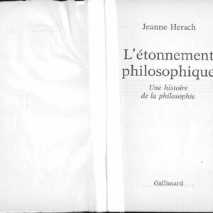 خرید و دانلود نسخه کامل کتاب L’étonnement philosophique
