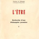خرید و دانلود نسخه کامل کتاب L’être, recherche d’une Philosophie première