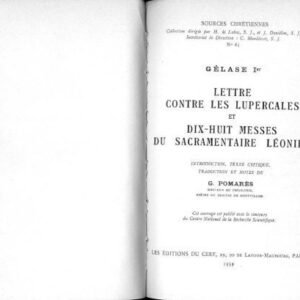خرید و دانلود نسخه کامل کتاب Lettre contre les Lupercales et Dix-huit messes du Sacramentaire léonien
