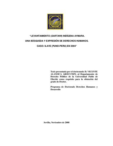 خرید و دانلود نسخه کامل کتاب Levantamiento (sartawi) indígena aimara. Una búsqueda y expresión de derechos humanos. Caso: Ilave (Puno-Perú) en 2004_68f8a0482f4f7.jpeg خرید و دانلود نسخه کامل کتاب Levantamiento (sartawi) indígena aimara. Una búsqueda y expresión de derechos humanos. Caso: Ilave (Puno-Perú) en 2004