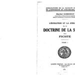 خرید و دانلود نسخه کامل کتاب L’evolution et la structure de la doctrine de la science chez Fichte