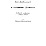 خرید و دانلود نسخه کامل کتاب L’impossible question