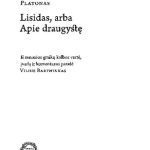 خرید و دانلود نسخه کامل کتاب Lisidas, arba Apie draugystę