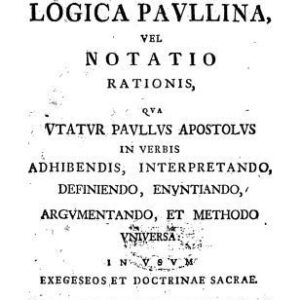خرید و دانلود نسخه کامل کتاب Logica Paullina, vel notatio rationis qua utatur Paullus Apostolus