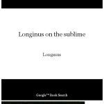 خرید و دانلود نسخه کامل کتاب Longinus on the sublime