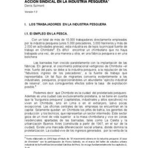 خرید و دانلود نسخه کامل کتاب Los trabajadores, el movimiento obrero y la acción sindical en la industria pesquera (Perú) [INCOMPLETO, Caps. 2, 3, 4]