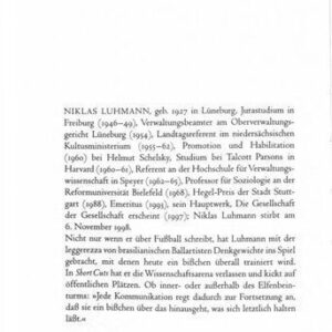 خرید و دانلود نسخه کامل کتاب Luhmann – Biographie, Attitüden, Zettelkasten – Interview (1985)