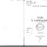 خرید و دانلود نسخه کامل کتاب Lujo y capitalismo