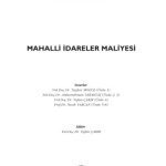 خرید و دانلود نسخه کامل کتاب Mahalli idareler Maliyesi – Yerel Yonetimler Maliyesi Acikogretim kitabi
