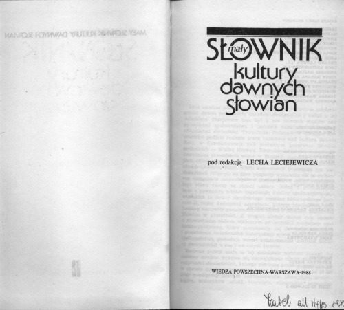 خرید و دانلود نسخه کامل کتاب Mały słownik kultury dawnych Słowian_68e61c2c62e58.jpeg خرید و دانلود نسخه کامل کتاب Mały słownik kultury dawnych Słowian