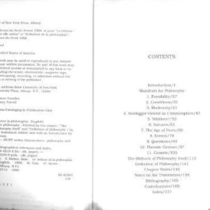 خرید و دانلود نسخه کامل کتاب Manifesto for Philosophy: Followed by Two Essays: “The (Re)Turn of Philosophy Itself” and “Definition of Philosophy”