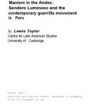 خرید و دانلود نسخه کامل کتاب Maoism in the Andes: Sendero Luminoso and the contemporary guerrilla movement in Peru