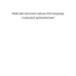 خرید و دانلود نسخه کامل کتاب Media jako instrument wpływu informacyjnego i manipulacji społeczeństwem