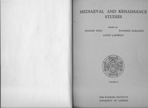 خرید و دانلود نسخه کامل کتاب Mediaeval and Renaissance Studies_68feb2b94c588.jpeg خرید و دانلود نسخه کامل کتاب Mediaeval and Renaissance Studies