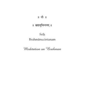 خرید و دانلود نسخه کامل کتاب Meditation on Brahman