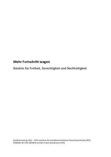 خرید و دانلود نسخه کامل کتاب Mehr Fortschritt wagen : Bündnis für Freiheit, Gerechtigkeit und Nachhaltigkeit / Koalitionsvertrag 2021 – 2025 zwischen der Sozialdemokratischen Partei Deutschlands (SPD), BÜNDNIS 90 / DIE GRÜNEN und den Freien Demokraten (FDP)_68e89b1428e6c.jpeg خرید و دانلود نسخه کامل کتاب Mehr Fortschritt wagen : Bündnis für Freiheit, Gerechtigkeit und Nachhaltigkeit / Koalitionsvertrag 2021 – 2025 zwischen der Sozialdemokratischen Partei Deutschlands (SPD), BÜNDNIS 90 / DIE GRÜNEN und den Freien Demokraten (FDP)