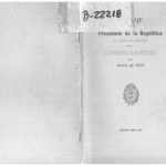 خرید و دانلود نسخه کامل کتاب Mensaje del Presidente de la República al abrir sesiones del Congreso Argentino en Mayo de 1905