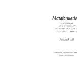خرید و دانلود نسخه کامل کتاب Metaformations: Soundplay and Wordplay in Ovid and Other Classical Poets
