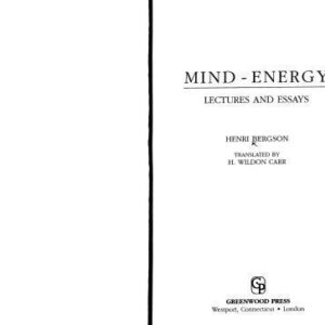 خرید و دانلود نسخه کامل کتاب Mind-Energy: Lectures and Essays