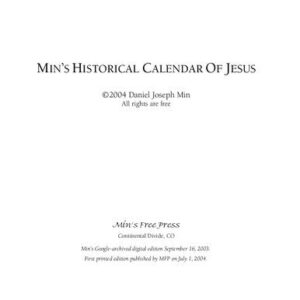 خرید و دانلود نسخه کامل کتاب Min’s Historical Calendar of Jesus