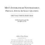 خرید و دانلود نسخه کامل کتاب Min’s Interlinear Nostradamus