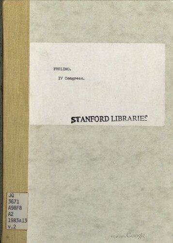خرید و دانلود نسخه کامل کتاب Mozambique. FRELIMO Party programme and statutes_68e77558a5a07.jpeg خرید و دانلود نسخه کامل کتاب Mozambique. FRELIMO Party programme and statutes