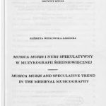 خرید و دانلود نسخه کامل کتاب Musica muris i nurt spekulatywny w muzykografii średniowiecznej