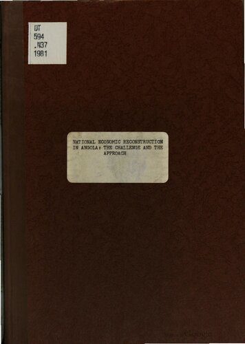 خرید و دانلود نسخه کامل کتاب National Economic Reconstruction in Angola: The Challenge and the Approach_68e7d1e96e808.jpeg خرید و دانلود نسخه کامل کتاب National Economic Reconstruction in Angola: The Challenge and the Approach