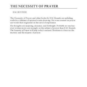 خرید و دانلود نسخه کامل کتاب Necessity of Prayer
