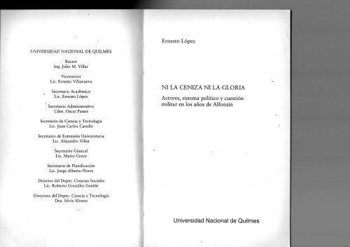 خرید و دانلود نسخه کامل کتاب Ni la Ceniza Ni la Gloria: Actores, Sistema Político y Cuestión Militar en los años de Alfonsín_68e94cbfca415.jpeg خرید و دانلود نسخه کامل کتاب Ni la Ceniza Ni la Gloria: Actores, Sistema Político y Cuestión Militar en los años de Alfonsín