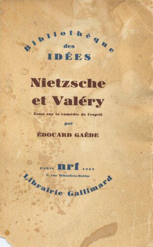 خرید و دانلود نسخه کامل کتاب Nietzsche et Valéry_68fdcd3de23c0.jpeg خرید و دانلود نسخه کامل کتاب Nietzsche et Valéry