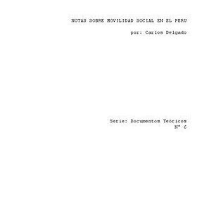 خرید و دانلود نسخه کامل کتاب Notas sobre movilidad social en el Perú