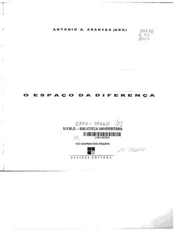 خرید و دانلود نسخه کامل کتاب O espaço da diferença_68e41b780cc11.jpeg خرید و دانلود نسخه کامل کتاب O espaço da diferença