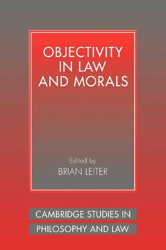 خرید و دانلود نسخه کامل کتاب Objectivity in Law and Morals_68f9d9a41c303.jpeg خرید و دانلود نسخه کامل کتاب Objectivity in Law and Morals