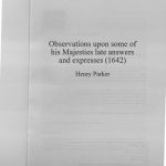 خرید و دانلود نسخه کامل کتاب Observations upon some of his Majesty’s late answers and expresses, 1642