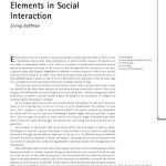 خرید و دانلود نسخه کامل کتاب On Face-Work: An Analysis of Ritual Elements in Social Interaction