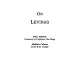 خرید و دانلود نسخه کامل کتاب On Levinas