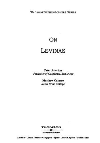 خرید و دانلود نسخه کامل کتاب On Levinas_68fd72ae5e2e5.jpeg خرید و دانلود نسخه کامل کتاب On Levinas