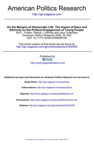 خرید و دانلود نسخه کامل کتاب On the Margins of Democratic Life: The Impact of Race and Ethnicity on the Political Engagement of Young People_68ea3993ef95e.jpeg خرید و دانلود نسخه کامل کتاب On the Margins of Democratic Life: The Impact of Race and Ethnicity on the Political Engagement of Young People