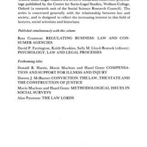 خرید و دانلود نسخه کامل کتاب Order in Court: The Organisation of Verbal Interaction in Judicial Settings