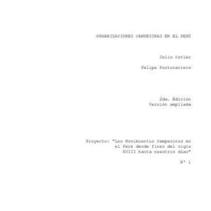 خرید و دانلود نسخه کامل کتاب Organizaciones campesinas en el Perú